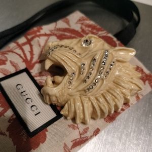 GUCCI RAJAH TIGER brooch pin